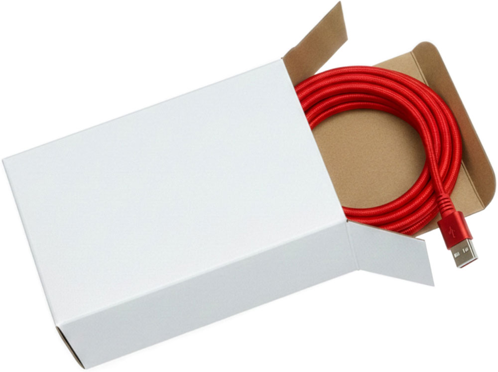 White Reverse Tuck Folding Mailers - 2 1/2 x 1 3/4 x 4