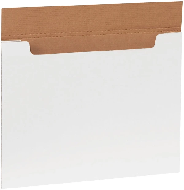 20 x 16 x 0.25 Jumbo White Fold-Over Mailers 20 x 16 x 1/4 Jumbo Fold Over Mailers