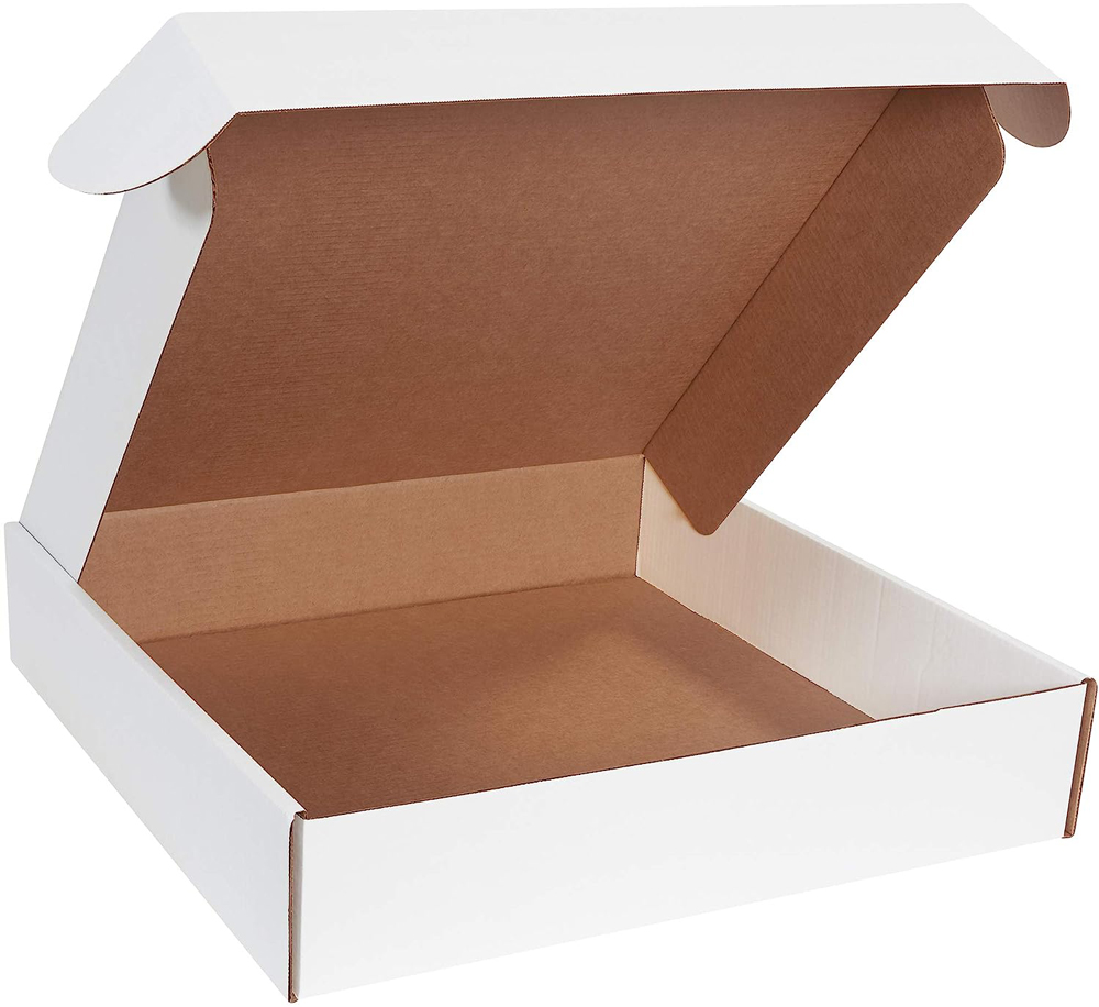 White 20x20x4 deluxe literature mailer