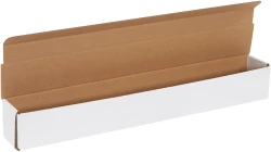 27.5" x 3.5" x 3.5" White Corrugated Mailers