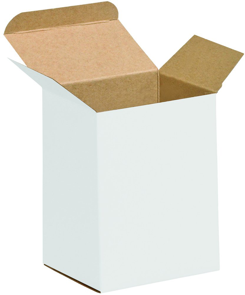 2x1 1/4x3 White Reverse Tuck Mailers