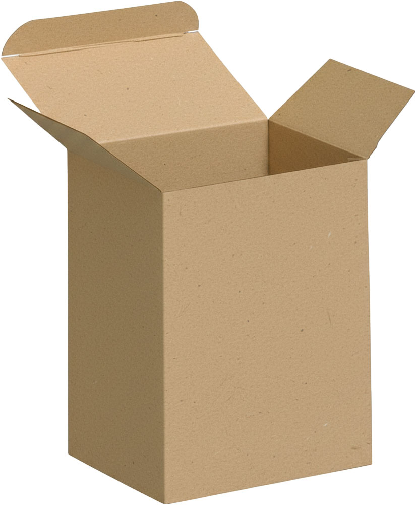 3 x 2 1/2 x 4 Kraft Reverse Tuck Folding Cartons