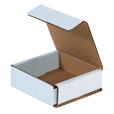 3x3x1 white corrugated mailers