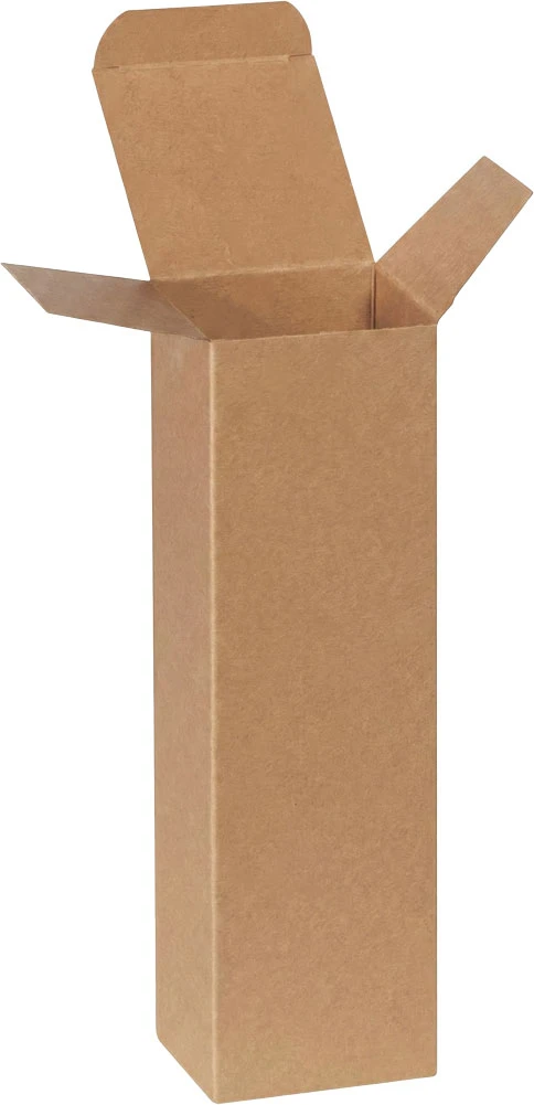 3 x 3 x 10 Kraft Reverse Tuck Folding Cartons 3 x 3 x 10 Kraft Reverse Tuck Folding Cartons