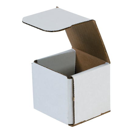 3x3x3 white corrugated mailers