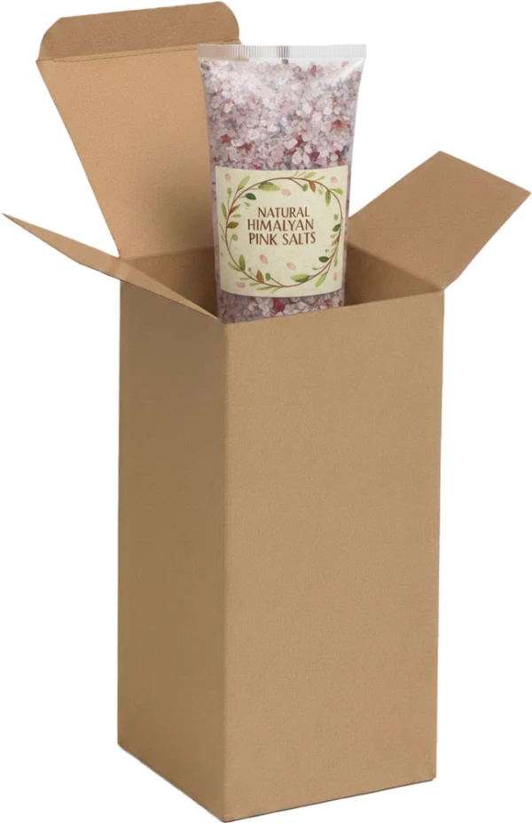 3 x 3 x 6 Kraft Reverse Tuck Folding Carton with Sea Salt Package Sea Salt Package in a Kraft Reverse Tuck Folding Carton 3 x 3 x 6