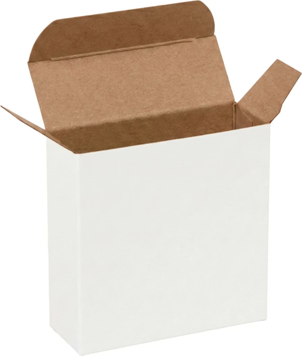 3 1/2 x 1 1/4 x 3 1/2 White Reverse Tuck Folding Cartons White Reverse Tuck Folding Cartons - 3 1/2 x 1 1/4 x 3 1/2
