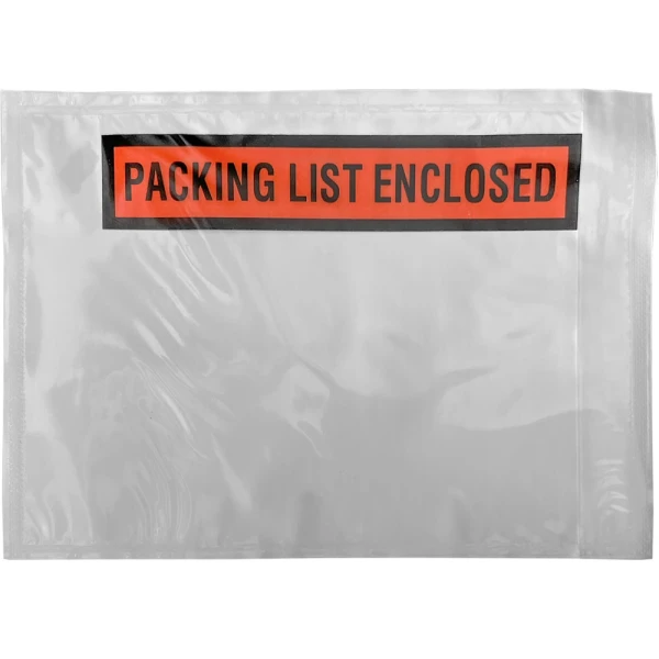 4 1/2 x 6 Side loading Panel Packing List Enclosed Packing List Envelope Front Front of 4 1/2 x 6 Side loading Panel Packing List Enclosed Packing List Envelope