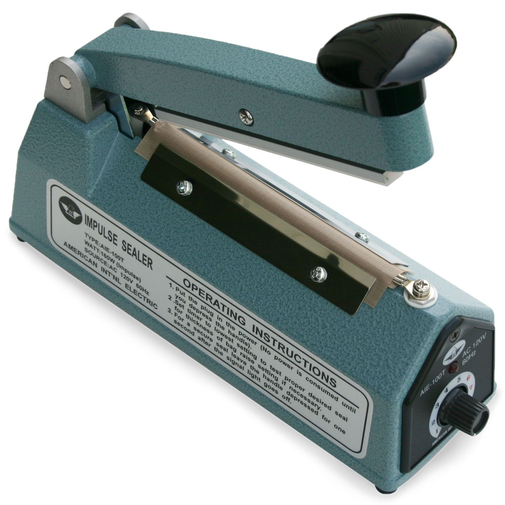 Top View of 4 Thermal Impulse Bag Sealer