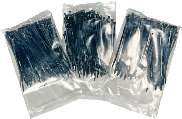 4 Inch Black Zip Ties Innerpacks Innerpacks of