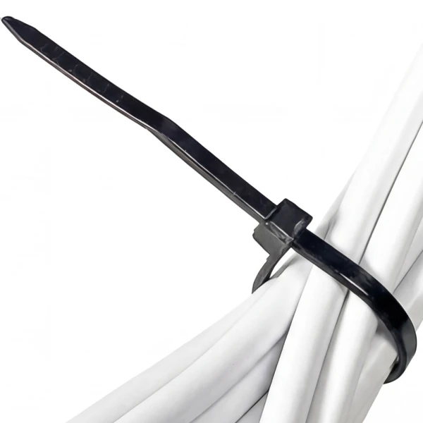 4 Inch Black Zip Ties 4 inch Nylon Black Zip Ties - 18 pound tensile strength