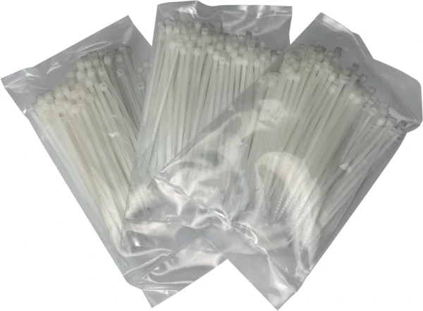 4 Inch Zip Ties Inner Packs Inner Packs of 4 inch Nylon Clear Zip Ties - 18 pound tensile strength