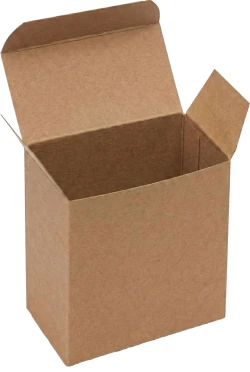 4" x 1 5/8" x 4" Kraft Reverse Tuck Folding Cartons