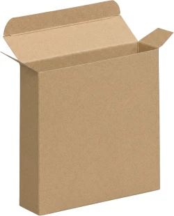 4" x 1 1/16" x 4" Kraft Reverse Tuck Folding Cartons