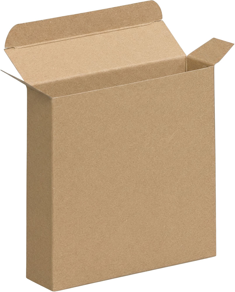 4 x 1 1/16 x 4 Kraft Reverse Tuck Folding Cartons