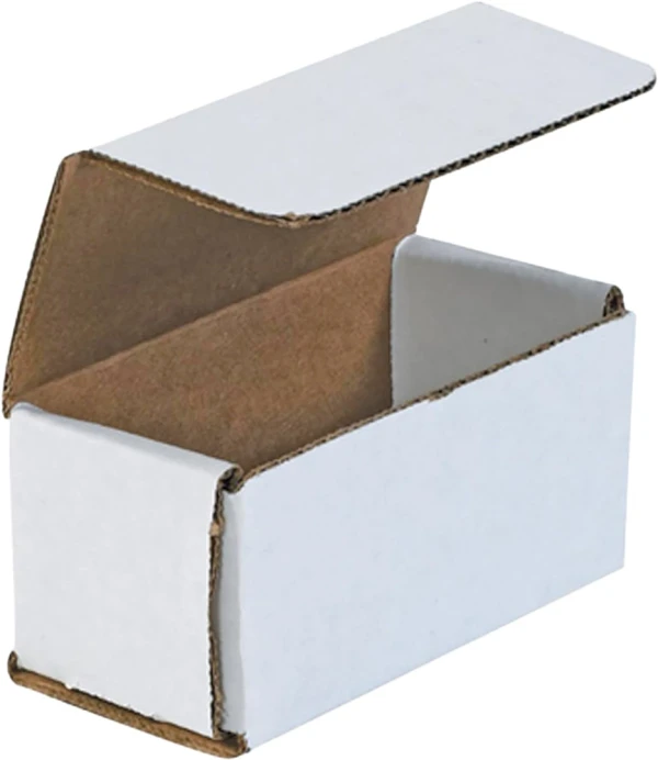 4 x 2 x 2 White Corrugated Mailers 4x2x2 White Cardboard Box Mailers