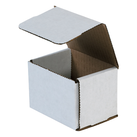 4x3x3 white corrugated mailers