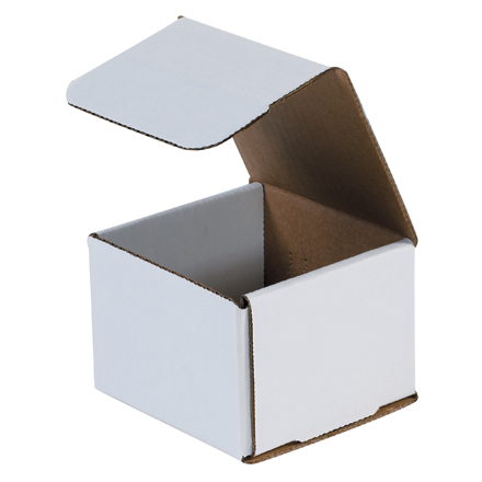 4x4x3 white corrugated mailers