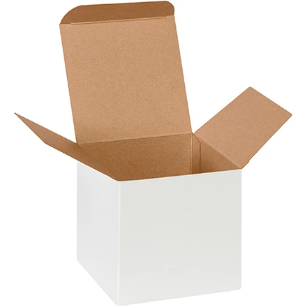 4 x 4 x 4 White Reverse Tuck Mailers 4 x 4 x 4 White Reverse Tuck Mailers