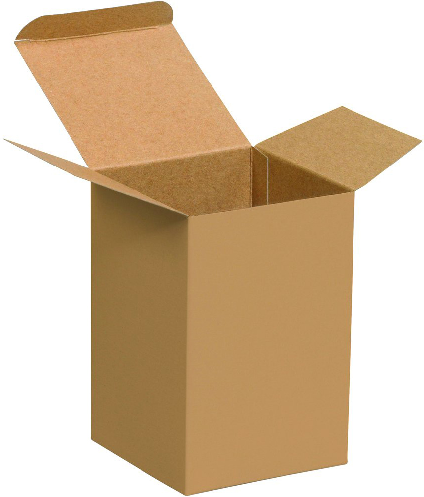 4 x 4 x 6 Kraft Reverse Tuck Folding Cartons