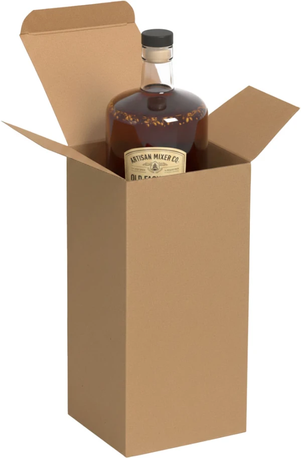 4 x 4 x 8 Kraft Reverse Tuck Folding Carton with Artisian Drink Mix Artisian Drink Mix in a 4 x 4 x 8 Kraft Reverse Tuck Folding Carton