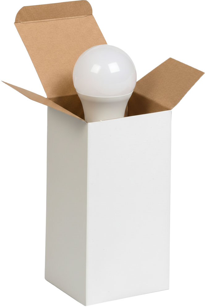LED Light Bulbd in a White Reverse Tuck Folding Carton - 4 x 4 x 8