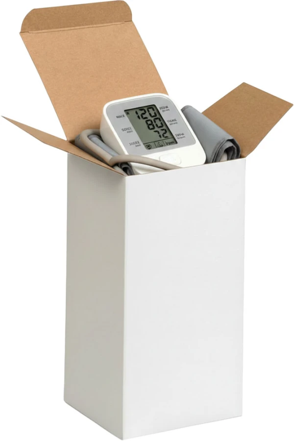 Blood Pressure Monitor in a White Reverse Tuck Folding Carton - 4 x 4 x 8