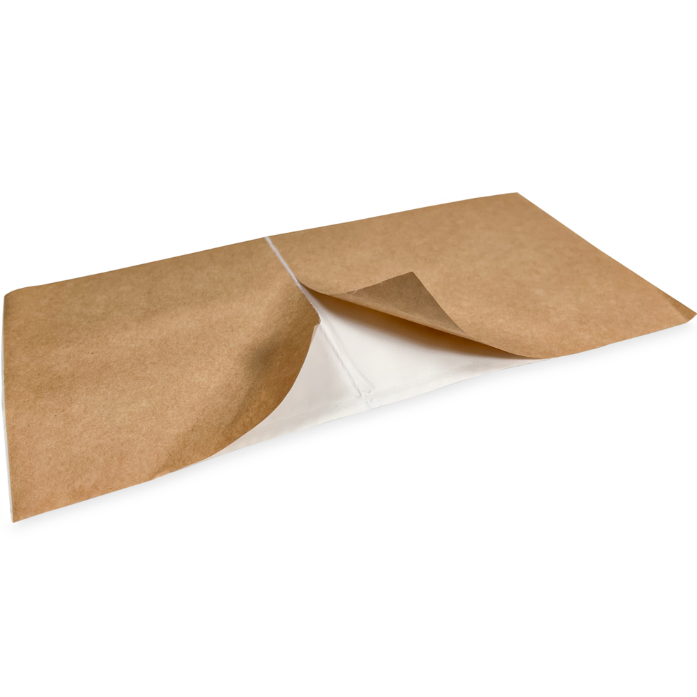 Close up of 4 x 8 Packing List - IBM Tab Card White Recessed Face Adhesive Backing