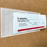 Close up of 4 x 8 Packing List - IBM Tab Card White Recessed Face on Box