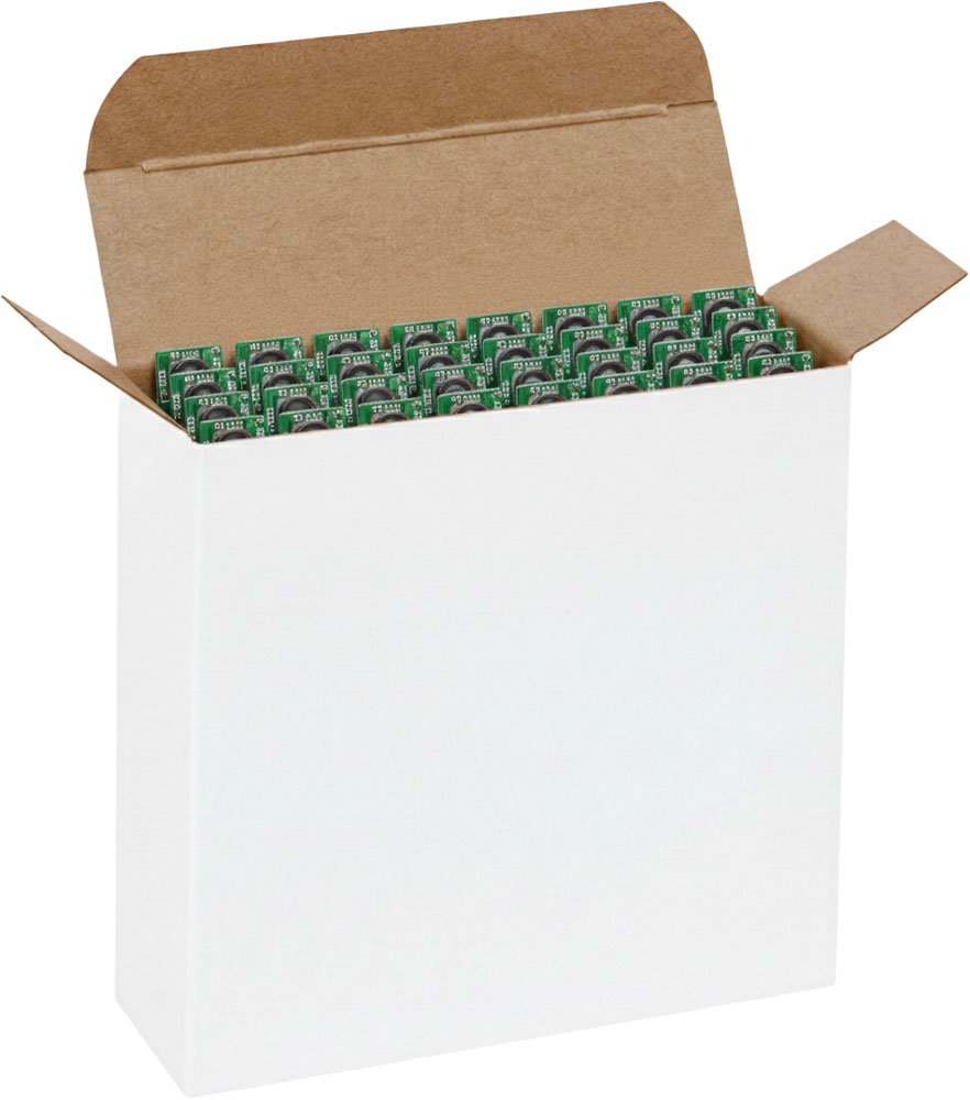 Heart Rate Sensors in a White Reverse Tuck Folding Carton - 4 1/4 x 1 1/4 x 4 1/4