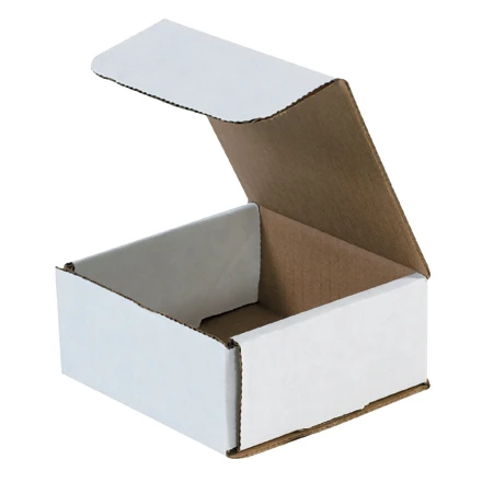 4.375 x 4.375 x 2 white corrugated mailers 4.375x4.375x2 white corrugated mailers