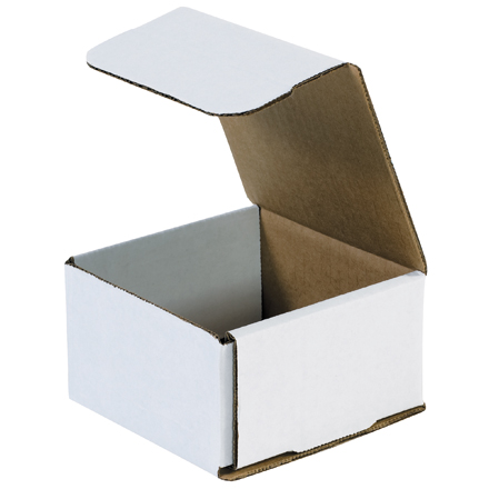 4.375x4.375x2.5 white corrugated mailers