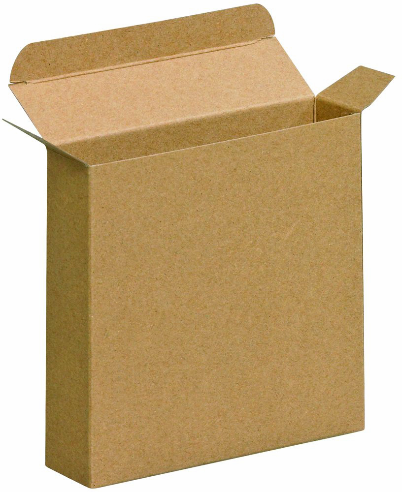 1 7/8 x 4 1/2 x 4 1/2 Kraft Reverse Tuck Mailers