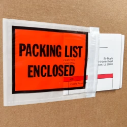4.5" x 5.5" Full Face "Packing List Enclosed" Envelopes