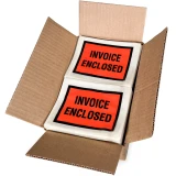 Case of 4.5 x 5.5 Invoice Enclosed Packing List Full Face Side Loading