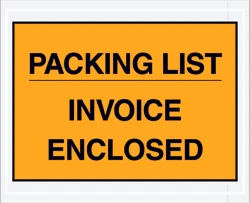 4 1/2" x 5 1/2" Packing List - Invoice Enclosed Packing List Envelopes