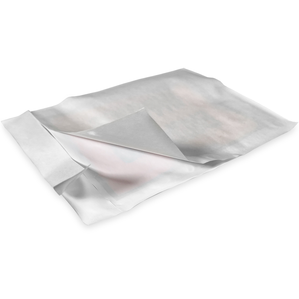 Close up of 4.5 x 6 Invoice Enclosed Packing List Full Face Side Loading Adhesive Backing