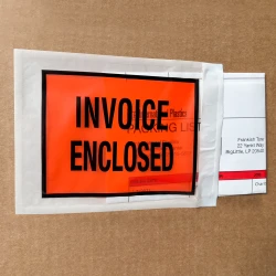 4.5" x 6 Invoice Enclosed Packing List Full Face Side Loading