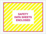 Red & Yellow 4.5 x 6 Safety Data Sheets Enclosed SDS Envelopes