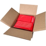 Case of 4.5 x 8 Packing List - Red IBM Tab Card Recessed Face Split Back