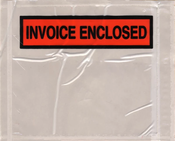 Packing List Envelope INVOICE-ENCLOSED 4.5 x 5.5 Panel