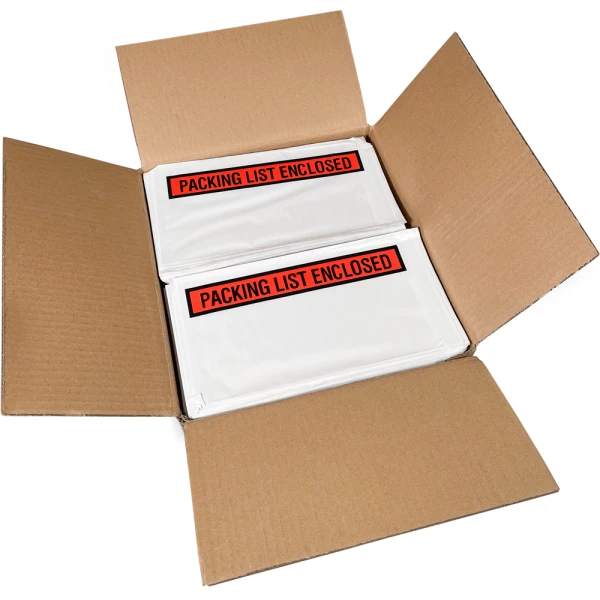 5 1/2 x 10 Packing List Envelope Packing List Enclosed Side Loading Case Case of 5 1/2 x 10 Packing List Envelope Packing List Enclosed Side Loading