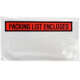 Front of 5 1/2 x 10 Packing List Envelope Packing List Enclosed Side Loading