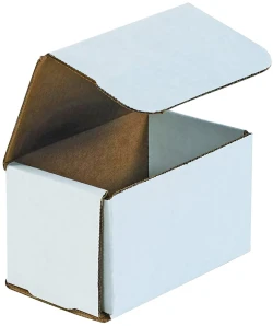 5" x 3" x 3" White Corrugated Mailers