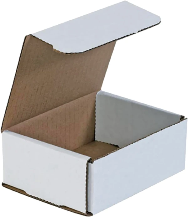5 x 4 x 2 White Corrugated Mailers 5 x 4 x 2 White Cardboard Box Mailers
