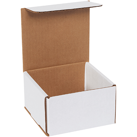 5x5x3 white corrugated mailers