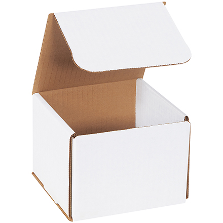 5x5x4 white corrugated mailers