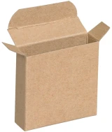 5 1/4 x 2 1/4 x 5 1/4 Kraft Reverse Tuck Folding Cartons