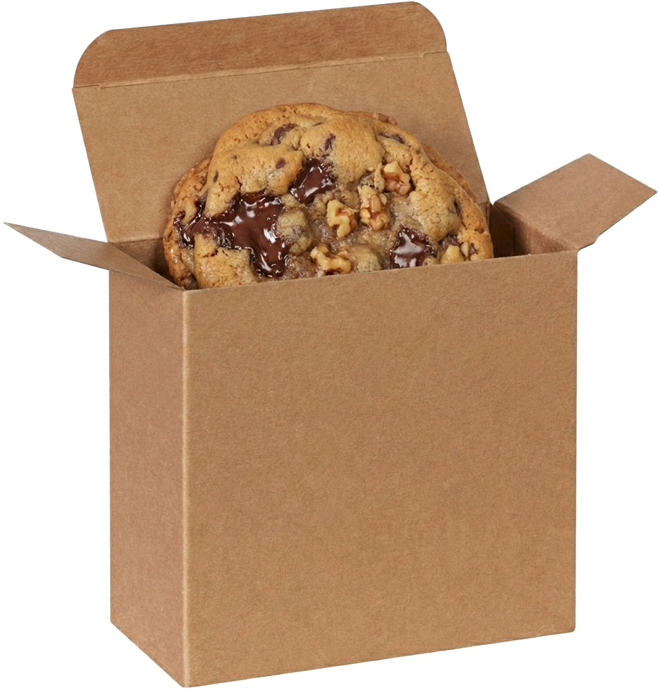 Levian Cookie in a 5 1/4 x 2 1/4 x 5 1/4 Kraft Reverse Tuck Folding Cartons