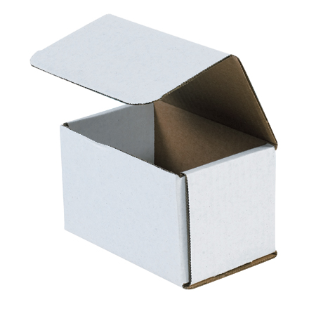 5.5x3.5x3.5 white corrugated mailers